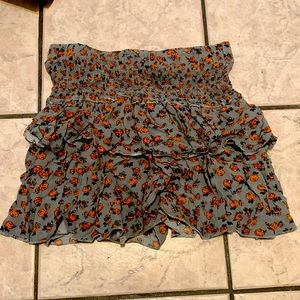 Floral miniskirt